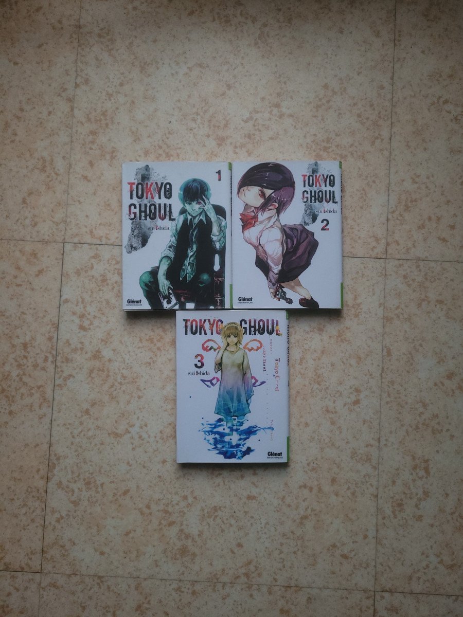 Vends un lot de manga "Tokyo Ghoul" les tomes 1, 2 et 3