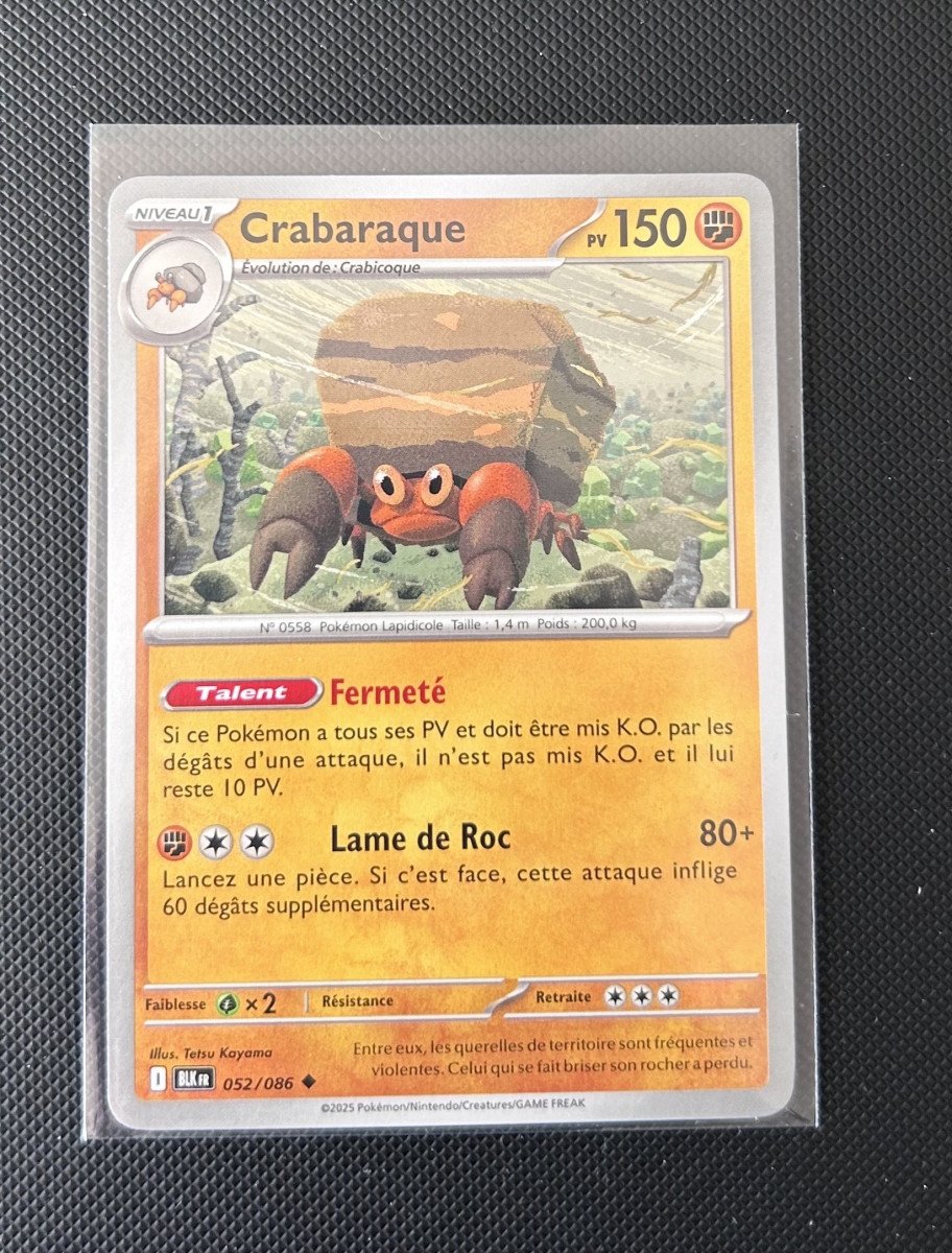 Carte Pokémon - Crabaraque 52/86 - Foudre Noire