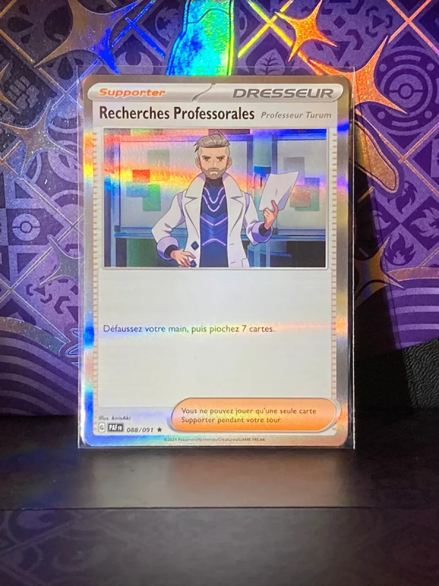 Recherches Professorales 088/091 Holographique Rare Pokémon Destinée de Paldea