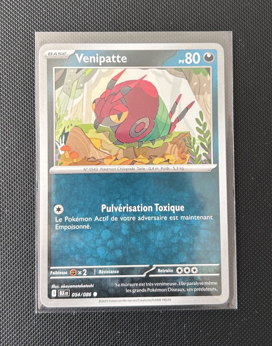 Carte Pokémon - Venipatte 54/86 - Foudre Noire