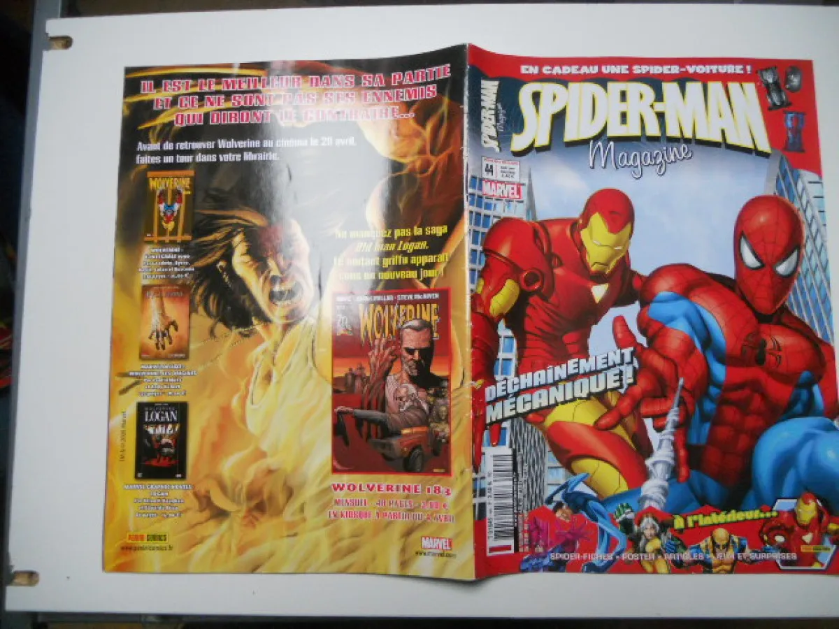Spiderman Spider-Man Magazine N°44 Marvel + Poster Mars 2009 /// + poster Tbe