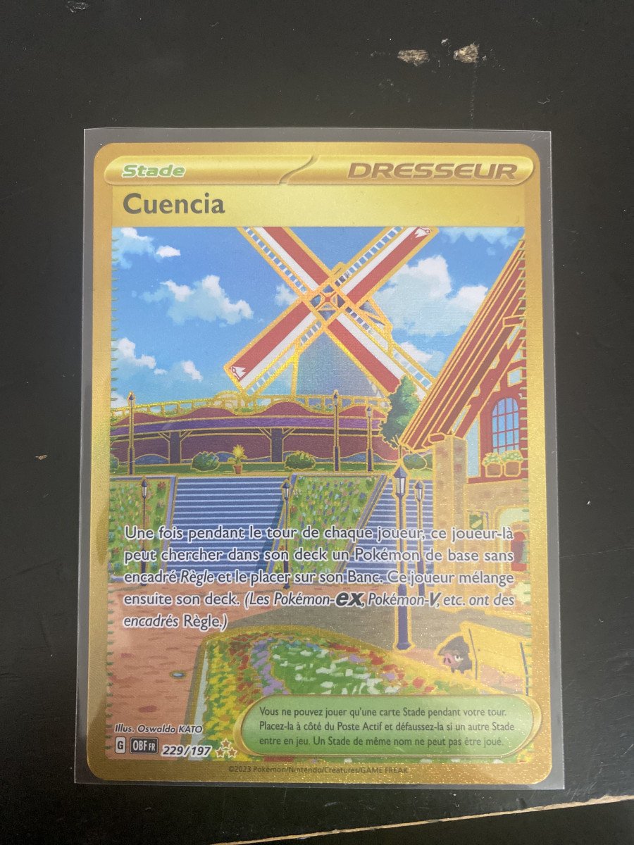 Carte Pokémon gold cuencia 229/197