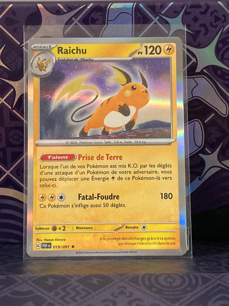 Raichu 019/091 Holographique Rare Pokémon Destinée de Paldea