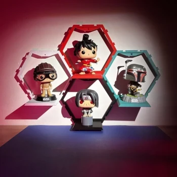 4 x Support mural hexagonal pour figurines (Funko Pop)