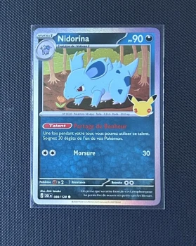 Carte Pokémon - Nidorina 88/128 - Holo - 30ème Anniversaire