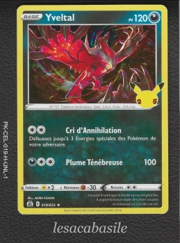 Yveltal 019/025 Rare Holo - Célébrations (2021)