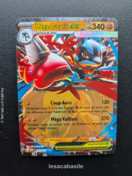 Carte pokemon Méga-Lucario ex 077/132 / ME01 - Méga Evolution (2025)