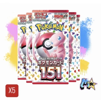 5 Boosters 151 Japonais