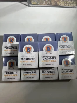 10 x paquets de 25 toploaders Beckett Shield