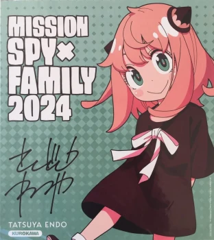 Goodies Manga Shonen Spy x Family Mission 2024 Shikishi Dédicace Collection Kurokawa