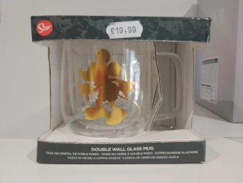 Double Wall Glass Mug - Stor - Disney - Mickey
