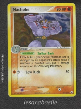 Machoke 41/101 reverse - EN - Ex Légendes Oubliées (2005)