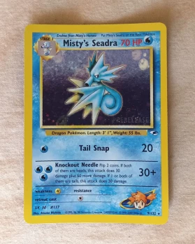 Carte Pokémon Wizards rare Holo Misty’s Seadra 9/132
