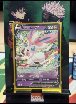 Carte Pokemon NYMPHALI SWSH202 PROMO Ultra Rare V Epée et Bouclier FR NEUF