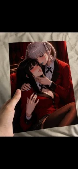 Impression Yumeko Jabami ❤️ et Kirari Momobami 🩵 ( Gambling School )