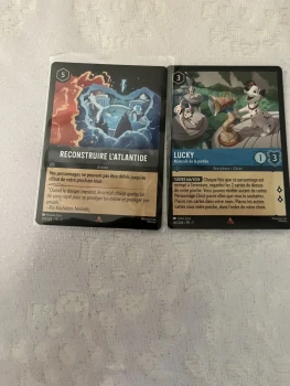 Lot de 2 cartes Lorcana chapitre 7 n’160 et n’201 neuf