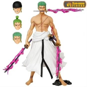 Figurines 24.5 cm  Roronoa Zoro de l'anime One Piece en style Wano.