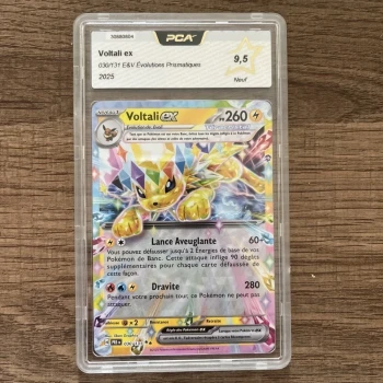 Carte Pokémon Voltali EX 030/131 - EV8.5 Evolution Prismatique FR 🇫🇷 PCA 9.5