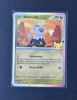 Carte Pokémon - Bébécaille 110/128 - Holo - 30ème Anniversaire
