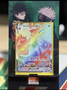 Carte Pokémon : Desséliande Vmax 206/203 Evolution Céleste Française NEUF