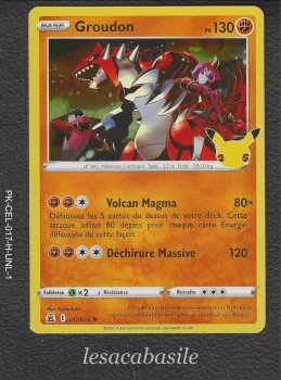 Groudon 017/025 Rare Holo - Célébrations (2021)