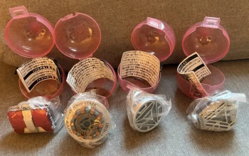 Lot 4 Gashapons Iron Man Movie Item Collection - Neufs sous blister