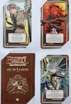 Goodies Manga Shonen Beryl, Paysan à Maître d'Armes Set 3 Cartes Collection Nobi Nobi