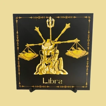 Saint Seiya – Armure de la balance | Portrait décoratif impression 3D | Chevaliers du Zodiaque