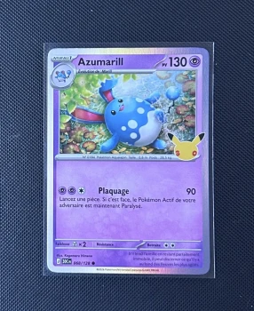 Carte Pokémon - Azumarill 68/128 - Holo - 30ème Anniversaire