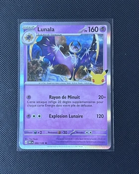 Carte Pokémon - Lunala 80/128 - Holo - 30ème Anniversaire