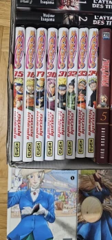 Lot de 26 mangas – Naruto, One Piece, L’Attaque des Titans, Fairy Tail, Kaiju, Instinct