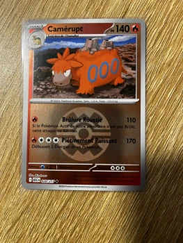 Carte Holo Reverse Rapide Ball Pokémon Camérupt 028/217 Héros Transcendants