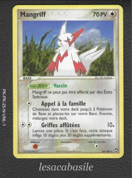 Mangriff 25/108 rare - FR - Ex Gardiens du Pouvoir (2008)