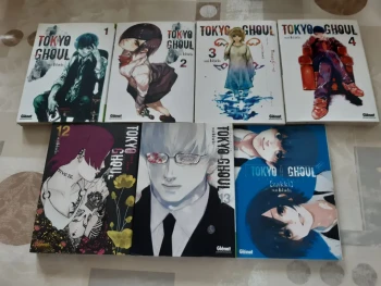 Lot 7 mangas - Tokyo Ghoul - tomes 1 à 4 + 12 et 13 + tome bonus Zakki
