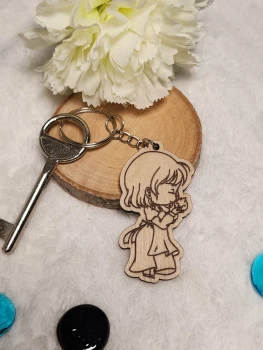 Porte-clés Sophie cheveux courts "le château ambulant"