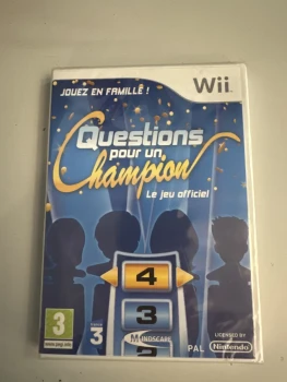Jeu wii questions pour un champion officiel neuf blister