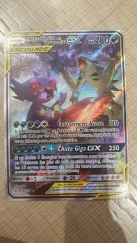 Carte Pokémon Méga-Ténéfix et Tyranocif GX Escouade