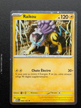 Carte pokemon Raikou 048/132 Holo - ME01 - Méga Evolution (2025)