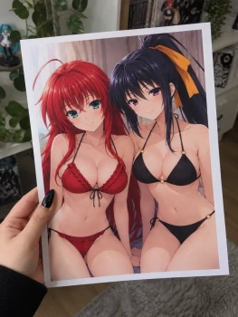 Impression Rias Gremory ❤️ et Akeno Himejima 💙 ( High School DxD )