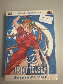DVD manga ikki tousen saison 2 vol 1 neuf blister