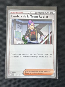 Carte Pokémon - Lambda de la Team Rocket 207/217 - Héros Transcendants