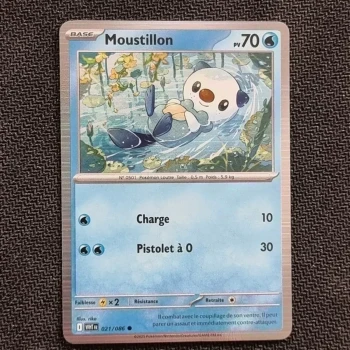 Carte pokemon Moustillon 021/086 Holo PROMO - EV10.5  Flamme Blanche