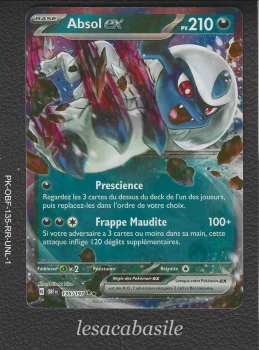 Absol ex 135/197 RR - EV03 - Flammes Obsidiennes (2023)