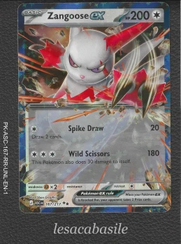 Zangoose ex 167/217 RR - EN - ME2.5 - Héros Transcendants (2026)