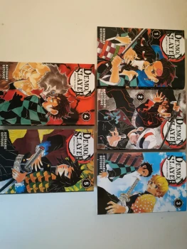 Lot du tome 1 à 5 de démon slayer
