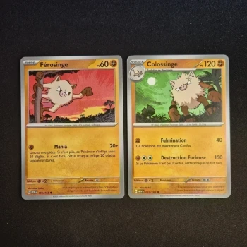 Carte Pokemon : Famille Férosinge - 151