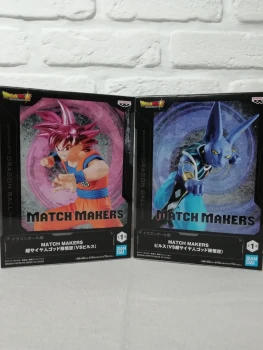 Figurines Dragon Ball Super Son Goku Super Saiyan God vs Beerus Match Makers