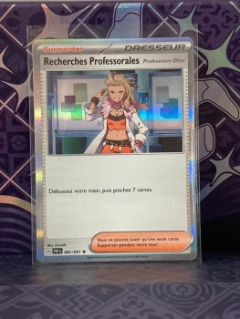 Recherches Professorales 087/091 Holographique Rare Pokémon Destinée de Paldea