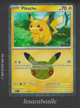 Pikachu 023/128 - 🟡 01/30 - ME5.5 - 30e Anniversaire (2026)