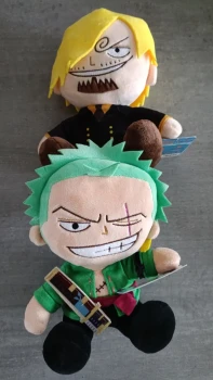 Lot Peluche Sanji et Roronoa Zoro